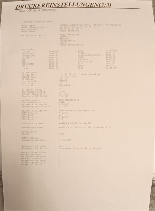 Лазерен принтер Konica Minolta Bizhub 20P. Реновиран. Гаранция.