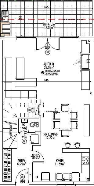 Двуетажна къща в Коматево