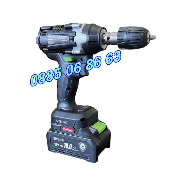 К-т Акумулаторен перфоратор, ъглошлайф 125 мм, гайковерт/винтоверт 36V