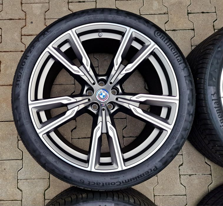 Jante BMW M pe 22 originale X5 G05 X6 G06 XM IX anvelope roti jenti