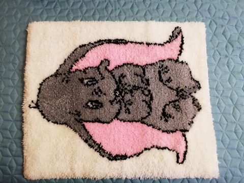 Фъкано килимче ръчна изработка