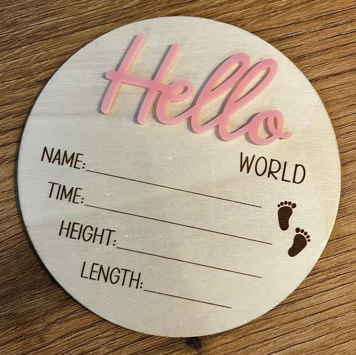 Дървени плакети и месечинки