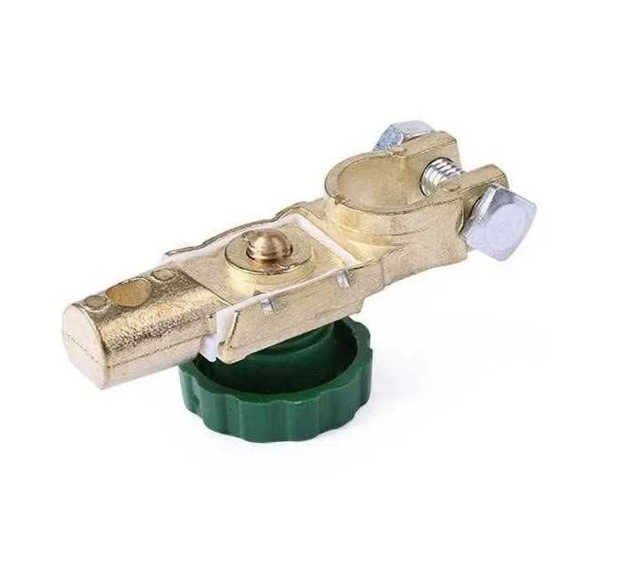 Ключ маса, клема за полюс на акумулатор акумулаторен прекъсвач, Зелен