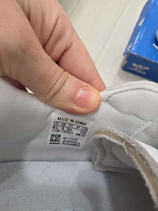 Adidasi originali osweego alb cu turcoaz