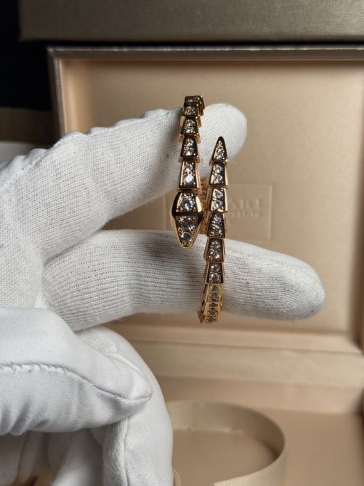 Bvlgary  Snake гривна gold/silver