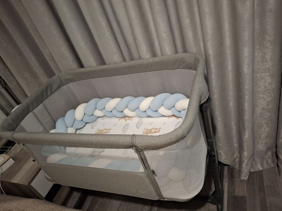 Бебешки CANGAROO Обиколник плитка BRAIDY СВЕТЛО СИН