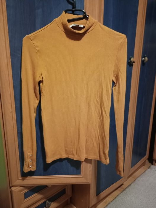 Дамско поло цвят горчица размер S