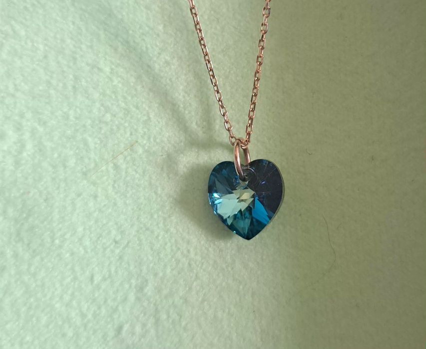 Сърце Swarovski със злато