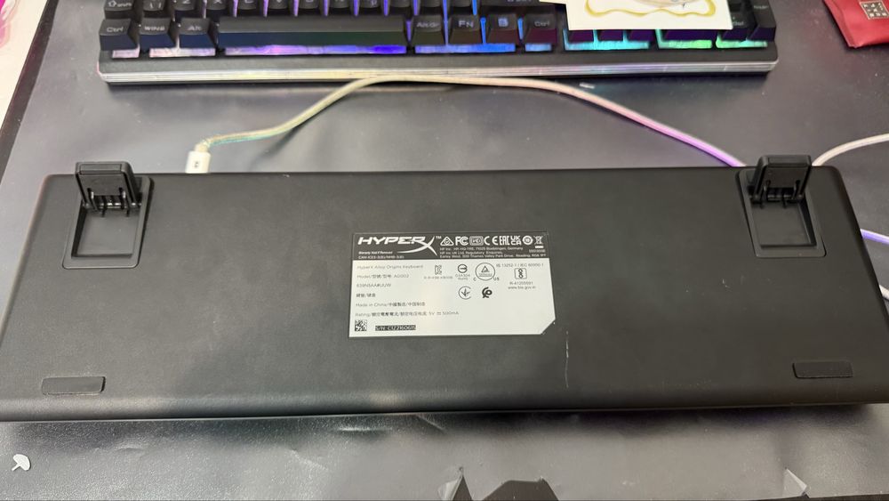Tastatura gaming mecanica HyperX Alloy Origins PBT RGB, switch HX Red - Linear, soft NGENUITY, 100% anti-ghosting