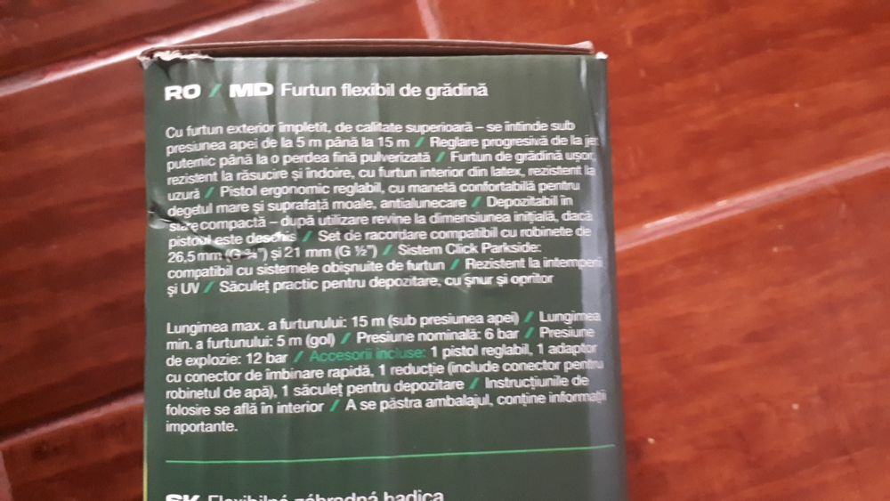 Furtun extensibil elastic cu pistol