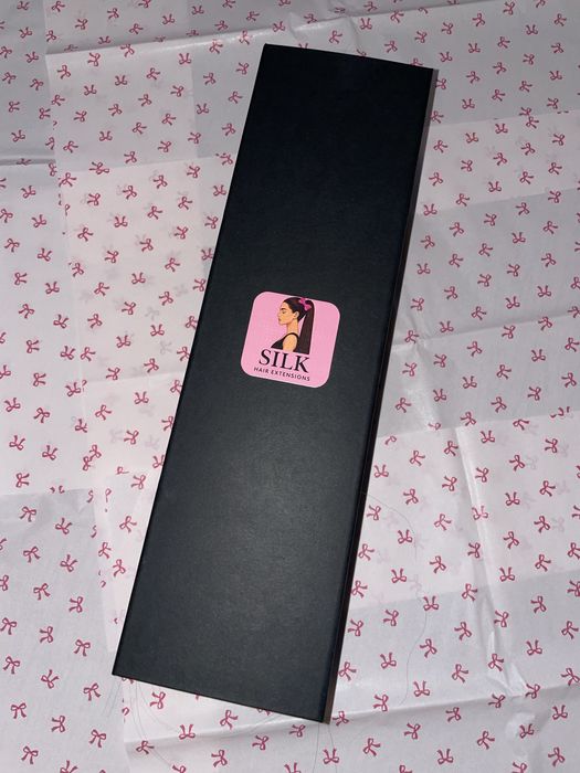 Coada de par extensie Silk Hair,Blond Ombre,60cm.Nou !