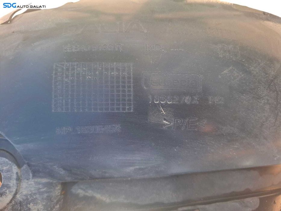 Carenaj Pasaj Protectie Aparatoare Noroi Janta Roata Dreapta Fata Dacia Logan 2 2012 - 2018 Cod 1856270X [LC1540]