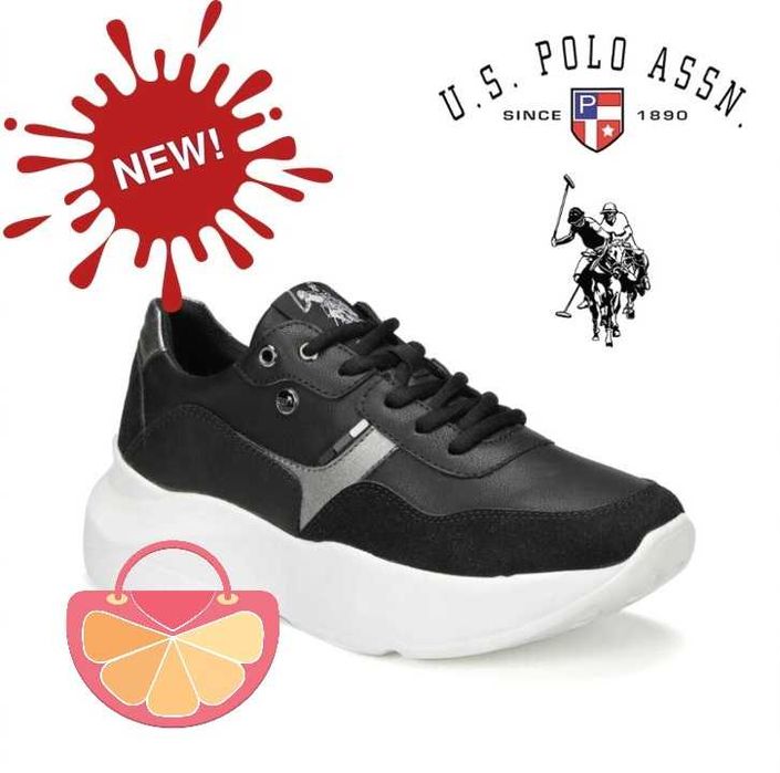 %ПРОМО% POLO® № 40 – Дамски кожени кецове с 5 см задна платформа нови