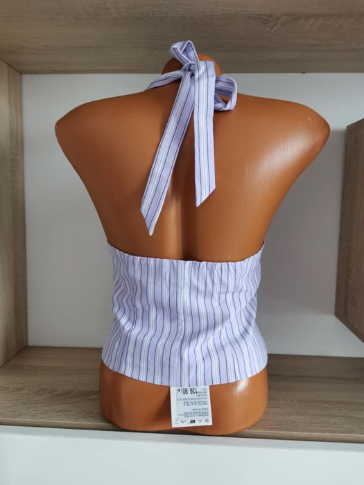 Top vesta cu dungi nou cu eticheta Zara mărime XS