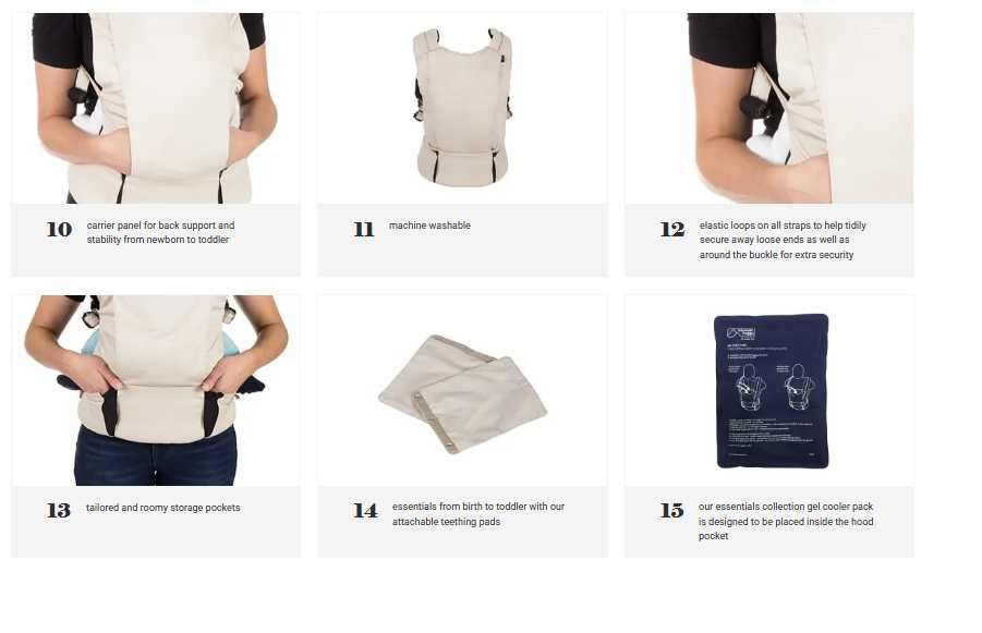 Мултифункционална ергономична раница Mountain Buggy - Juno Carrier, черна