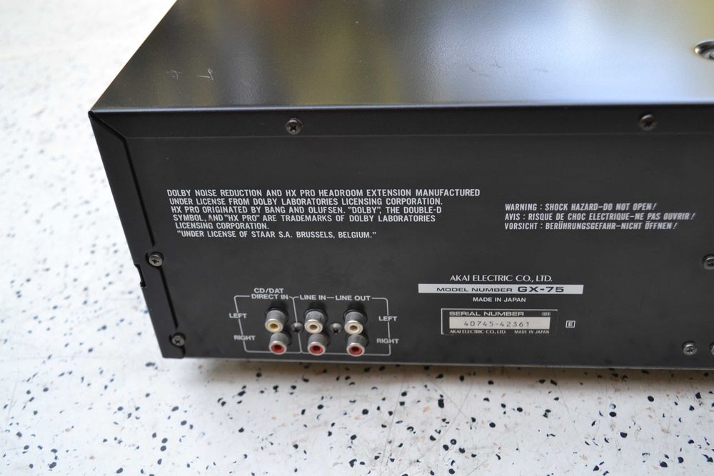 Deck Akai model GX 75