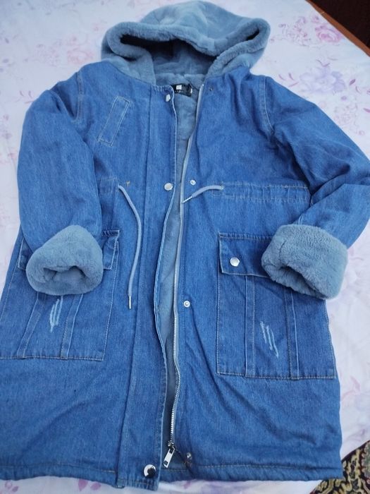 Продается куртка джинс.на меху.