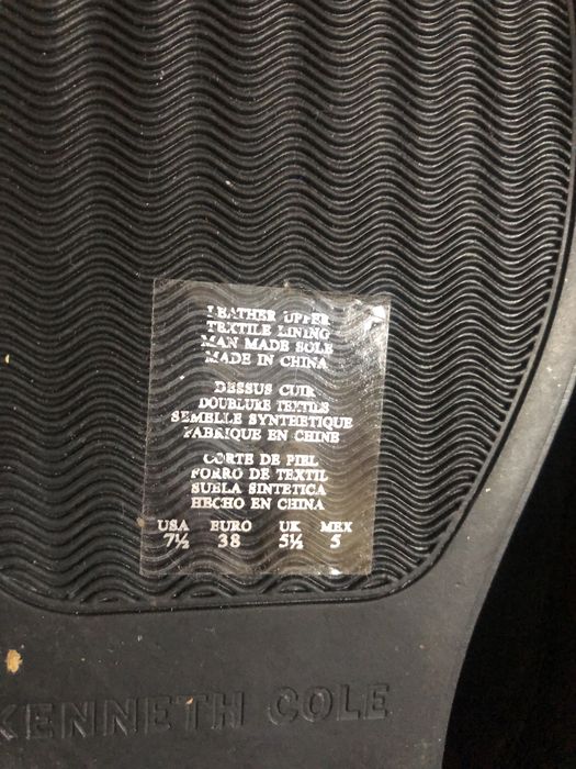 Черни спортни обувки/маратонки с лепенки Kenneth Cole, 38 номер