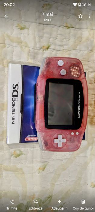 Carcasa originala roz sau albastra GBa