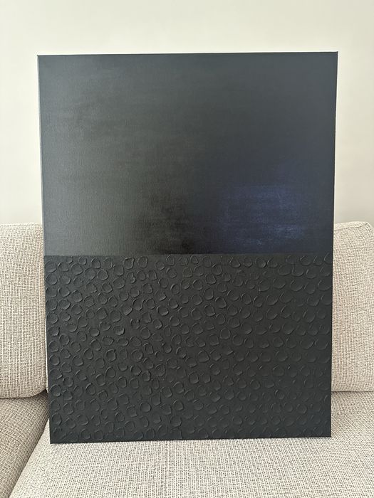 Картини в черно и златно с релефна паста