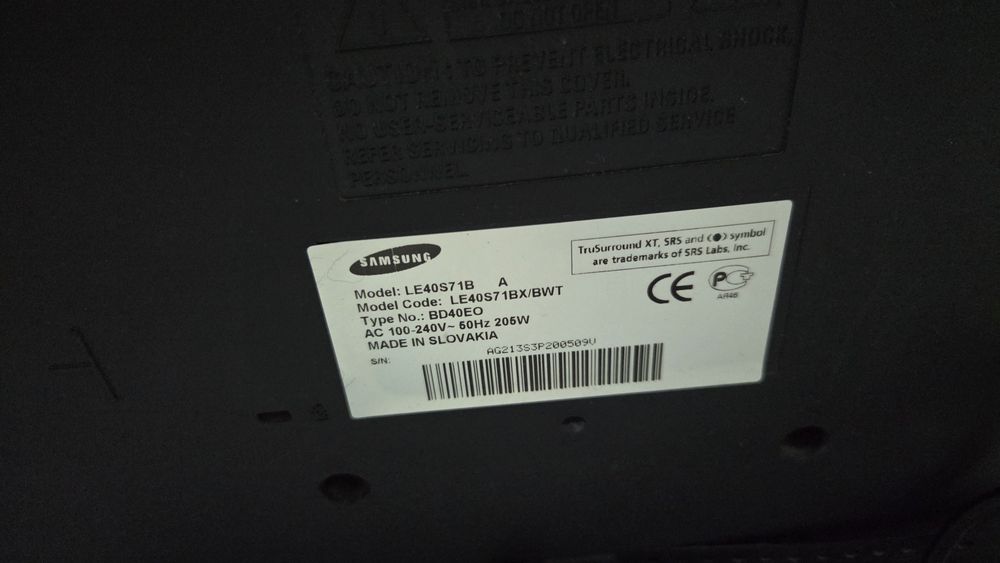 *️⃣ Samsung le40S71B Диогональ 102см + Андроид Приставка/ QTV