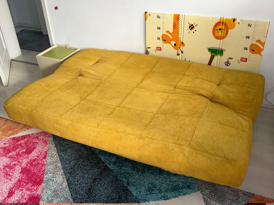 Canapea extensibila, 3 locuri, lada depozitare