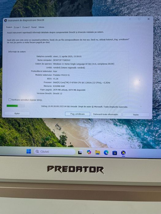Acer Predator Helios 300 Amanet BKG