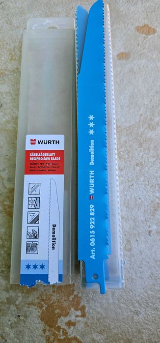 Lame fierăstrău sabie metal wurth