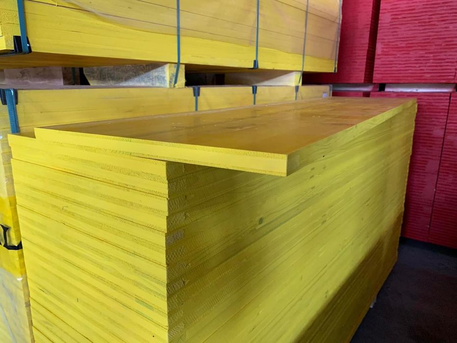 Panouri tip Doka placa galbenă pentru cofrare lana peri tego placi