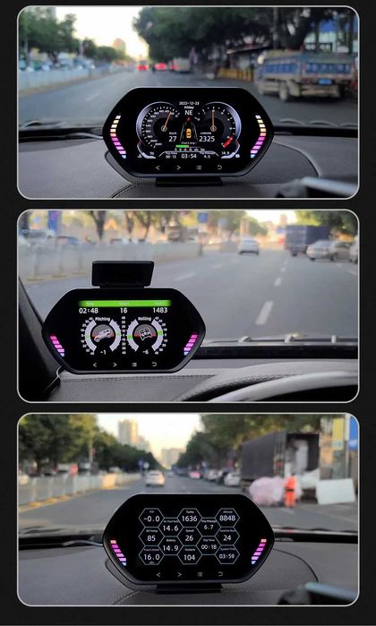 Бортовой компьютер на автомобиль - HUD - F12 модель ПРЕМИУМ класса