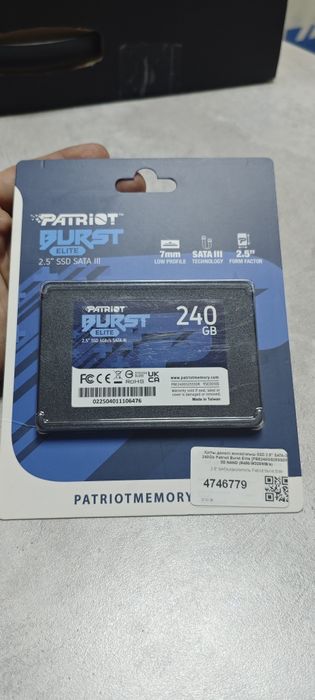 Ssd 240gb новый на гарантии