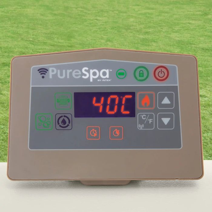 Надуваемо джакузи Intex PureSpa Chevron Bubble Deluxe, 6 места, 239 х