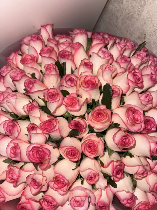 Букет 101 розовая роза