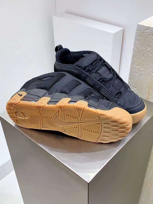 Нови мъжки маратонки Nike Air More Uptempo Low "Black/Gum