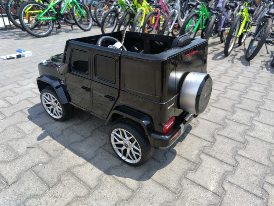MERCEDES Акумулаторен джип AMG G63 мет. черен