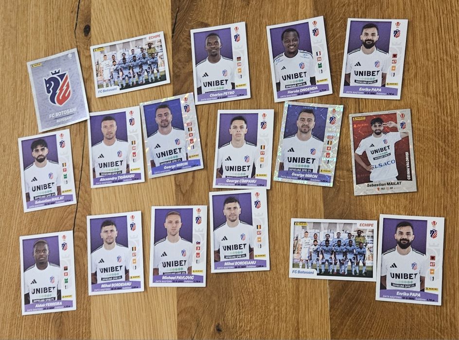 Vând cartonașe fotbaliști – Colecția Superliga 2026