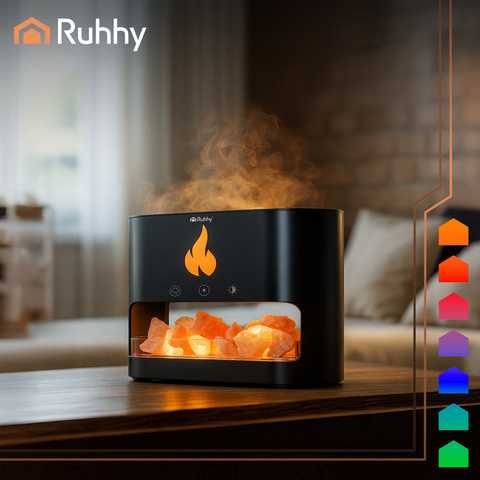 Арома дифузер и овлажнител за въздух с масла за хималайска сол