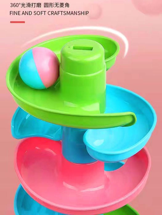 Серпантин горка с шариками развивашка