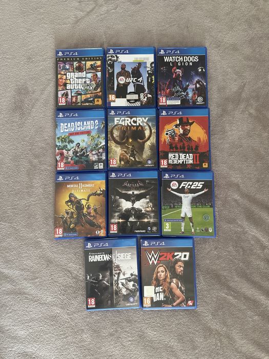 Lot 11 jocuri PS4 originale  500 de lei  toate