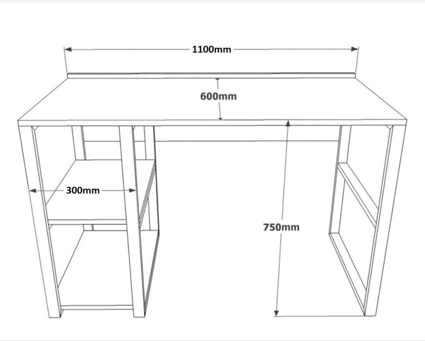 Стол компьютерный Sky Loft Comfort, 110х60x75 см