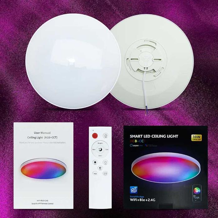 Умен WiFi LED таванен осветител – 30W