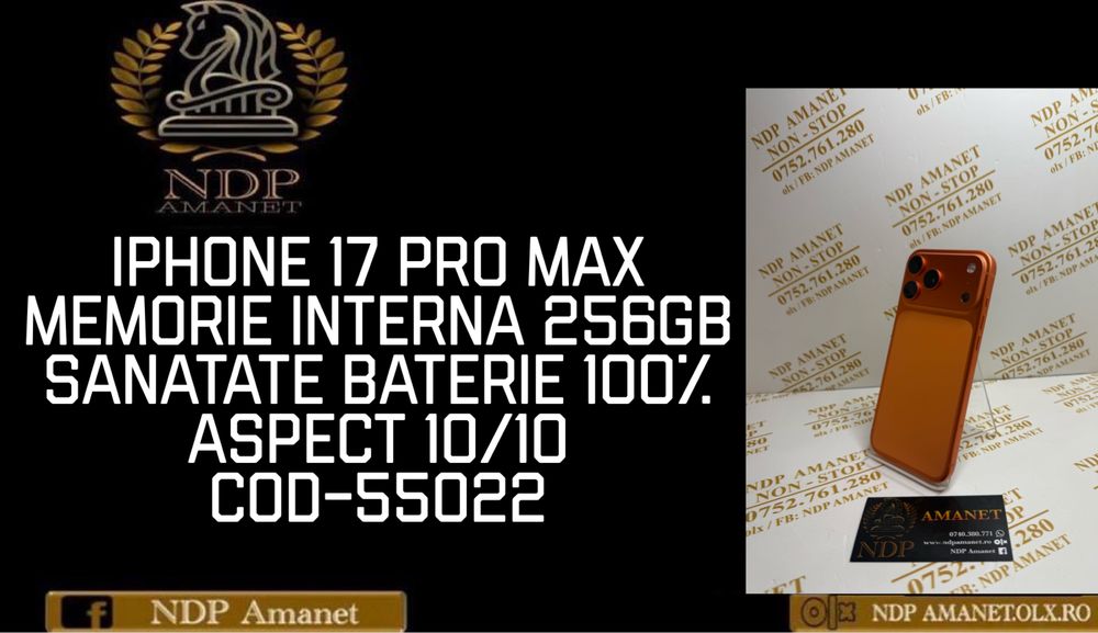 NDP Amanet Braila Iphone 17 Pro Max (55022)