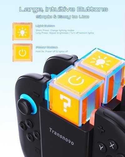 Нов док Nintendo Switch 2 / OLED зарядна станция за 6 контролера RGB за геймъри игри