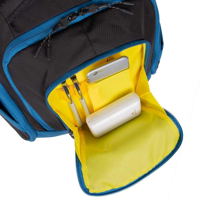 ^Рюкзак RIVACASE 5225 black/blue 15.6'' 20L Laptop backpack / 6