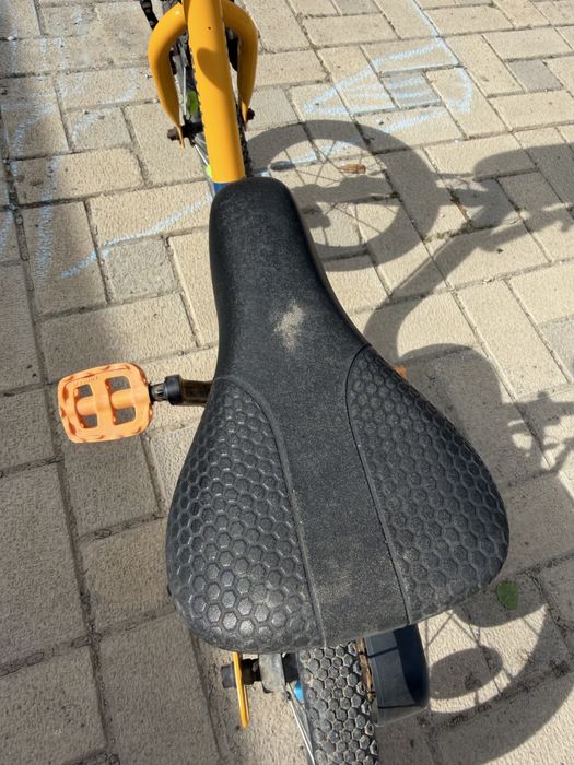 Bicicletă 2 în 1 Discover 500 14" galben copii 90-110 cm