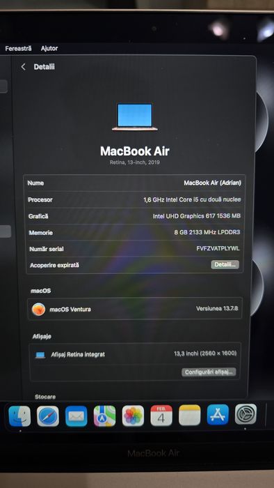 Macbook Air 2019, Rose Gold