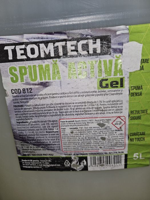Spuma activa PROFI Grecia.Spuma activa self service/22kg.Gel+lichida