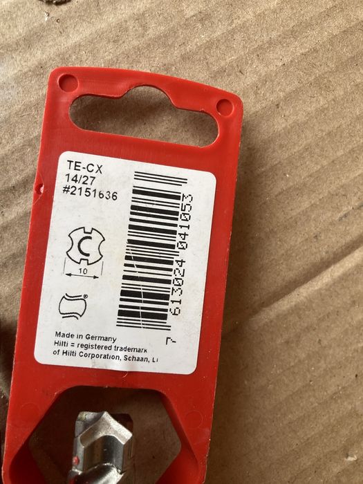 Burghiu Hilti TE-CX 14/27 cu 4 cutite noi