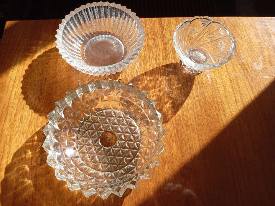 Посуда хрустальная советская.