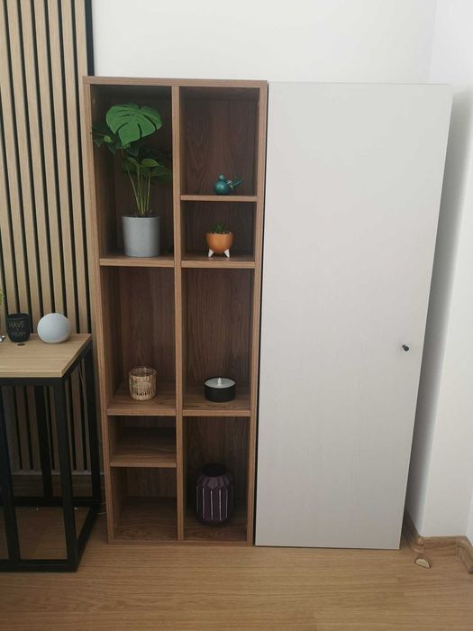 2 шкафа Enza Home – библиотека + затворен модул - мебели за дневна